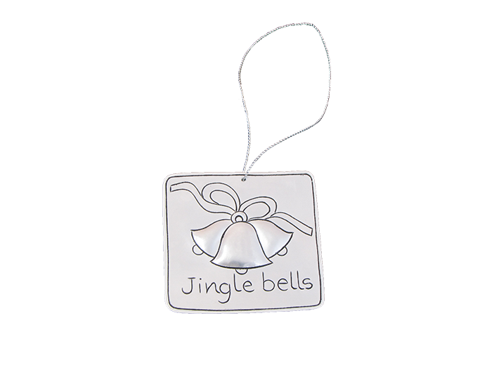 Tin Ornament Jingle Bells